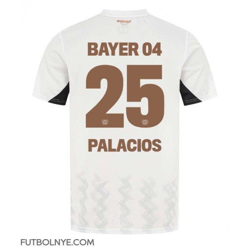 Camiseta Bayer Leverkusen Exequiel Palacios #25 Visitante Equipación 2024-25 manga corta